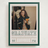 "Varsity Frame" - Graduation Party Invitations in Vintage by Erin L. Wilson - Front