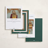 "Varsity Frame" - Graduation Party Invitations in Vintage by Erin L. Wilson - Back of Card Options