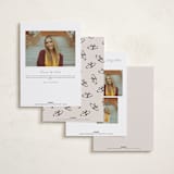 "Keepsakes" - Graduation Party Invitations in Linen by Claudia Orengo - Back of Card Options