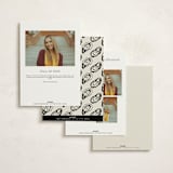 "Oyster" - Graduation Party Invitations in Caviar by Megan Davis - Back of Card Options