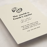 "Oyster" - Graduation Party Invitations in Caviar by Megan Davis - Detail