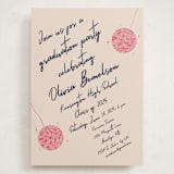 "Sparkle and Rhythm Celebration" - Graduation Party Invitations in Fuchsia by Sarah Rosenthal - Front