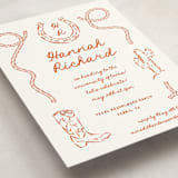 "Western" - Graduation Party Invitations in Bronco by Claudia Orengo - Detail