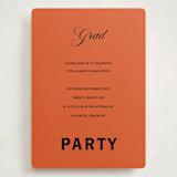 "Bold and Demure" - Graduation Party Invitations in Amaro by Claire - Front