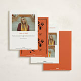"Bold and Demure" - Graduation Party Invitations in Amaro by Claire - Back of Card Options