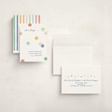 "Confetti Party" - Graduation Party Invitations in Rainbow by Creo Study - Assembled
