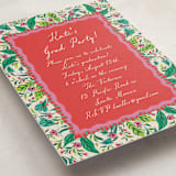 "Whimsical Hand Illustrated Crest" - Graduation Party Invitations in Peony by Jackie Crawford - Detail
