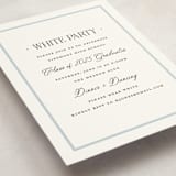 "Dotted Classic" - Graduation Party Invitations in Hydrangea by Carolyn MacLaren - Detail