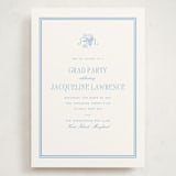 "Chesapeake" - Graduation Party Invitations in Sky Blue by Megan Davis - Front