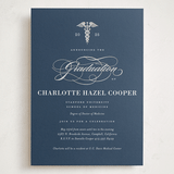 "Medical Degree" - Graduation Party Invitations in Navy by Jill Means - Front