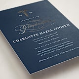 "Medical Degree" - Graduation Party Invitations in Navy by Jill Means - Detail