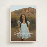 "Fluid" - Graduation Announcements in Sand by Megan Cash - Front