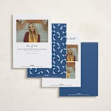 "Sketched Tassel Frame" - Graduation Announcements in Cobalt by Susan Zinader - Back of Card Options