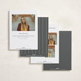 "Along Side" - Graduation Announcements in Snow by Lauren Chism - Back of Card Options