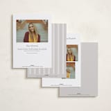 "timeless impressions" - Graduation Announcements in Steel by Creo Study - Back of Card Options