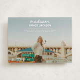 "Handwritten Stack" - Graduation Announcements in Snow by Stephanie Heinrich Godbout - Front