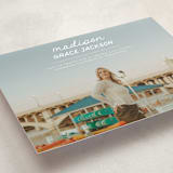 "Handwritten Stack" - Graduation Announcements in Snow by Stephanie Heinrich Godbout - Detail