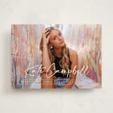 "Signature Grad" - Graduation Announcements in Linen by Erica Krystek - Front