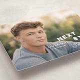 "next stop" - Graduation Announcements in Pearl by Sara Hicks Malone - Detail