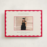 "Decorative Frame" - Graduation Announcements in Crimson by Baumbirdy - Front
