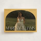 "In Vogue" - Graduation Announcements in Sunshine by Robert and Stella - Front