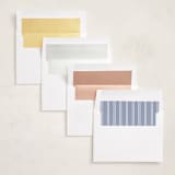 "In Vogue" - Graduation Announcements in Sunshine by Robert and Stella - Envelope Liner Options