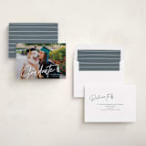 "Tassled T" - Graduation Announcements in Snow by Lauren Chism - Assembled