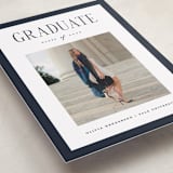 "classic layout" - Graduation Announcements in Navy by Christy Hy Lee - Detail