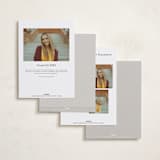 "Classical Grad" - Graduation Announcements in Swan by Jennifer Postorino - Back of Card Options