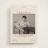 "hayden" - Graduation Announcements in Scarlet by Ellen Schlegelmilch - Front
