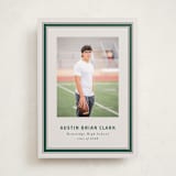 "Varsity Frame" - Graduation Announcements in Evergreen by Angela Garrick - Front