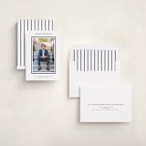 "Collegiate Line" - Graduation Announcements in Navy by Jennifer Wick - Assembled