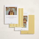 "Edge Play" - Graduation Announcements in Golden Hour by Leia Matt - Back of Card Options