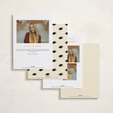 "Teather" - Graduation Announcements in Champagne by Pati Cascino - Back of Card Options