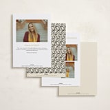 "Perfectly Scripted" - Graduation Announcements in Sand by Rachel Cassel - Back of Card Options