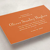 "Campus" - Graduation Announcements in Burnt Orange by Megan Davis - Detail