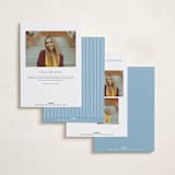 "Blooming" - Graduation Announcements in Sky by Melanie Kosuge - Back of Card Options