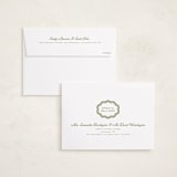 "Scalloped" - Graduation Announcements in Matcha by Melanie Kosuge - FREE Recipient Addressing