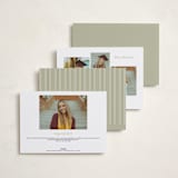 "Classic Allure" - Graduation Announcements in Cotton by Oscar and Emma - Karly Depew - Back of Card Options