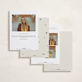 "For the Stars" - Graduation Announcements in Cream by Ani Somi - Back of Card Options