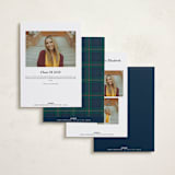 "Preppy plaid" - Graduation Announcements in Academy by Lea Delaveris - Back of Card Options