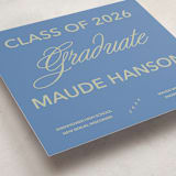 "New Style" - Graduation Announcements in Denim by Inkblot Design - Detail