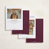 "Casual chic" - Graduation Announcements in Cotton by Creo Study - Back of Card Options