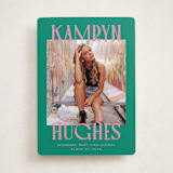 "Kamryn" - Graduation Announcements in Emerald by Erin German - Front