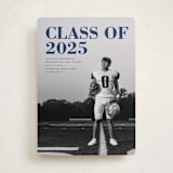 "Bold Headline" - Graduation Announcements in Midnight by Emily Sabol Goss - Front