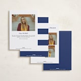 "Bold Headline" - Graduation Announcements in Midnight by Emily Sabol Goss - Back of Card Options