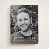 "Understated" - Graduation Announcements in Salt by Ekko Studio - Front