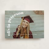 "Casual chic" - Graduation Announcements in Cotton by Creo Study - Front