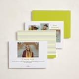 "Classic Pop" - Graduation Announcements in Citron by Cleghorn Creative - Back of Card Options