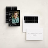 "Distinguished" - Graduation Announcements in Eclipse by Everett Paper Goods - Assembled